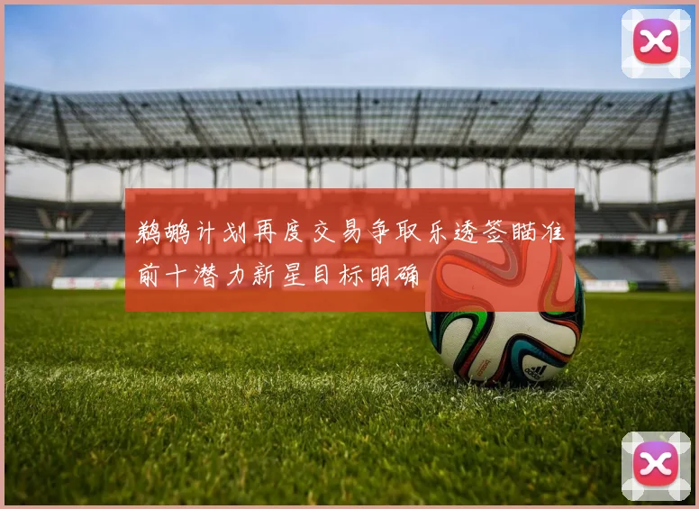 鹈鹕计划再度交易争取乐透签瞄准前十潜力新星目标明确